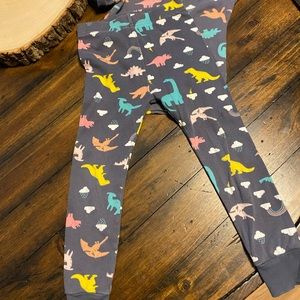 Dinosaur and rainbows toddler girl PJ set